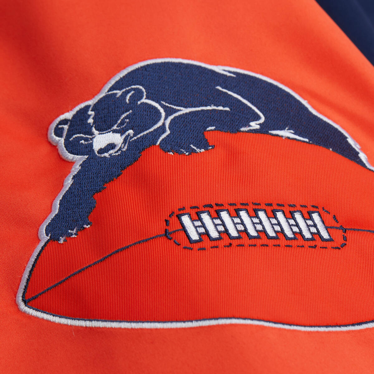 M&N NFL Vintage Chicago Bears Throw It Back Heavyweight Satin Jacket